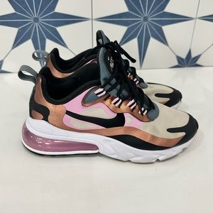 Women’s size 5.5 Nike Wmns Air Max 270 React 'Metallic Bronze'